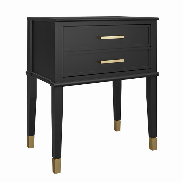 AMERIWOOD INDUSTRIES, INC. 3619872COM Ameriwood Home Westerleigh End Table, 28inH x 23-5/8inW x 15-5/8inD, Black