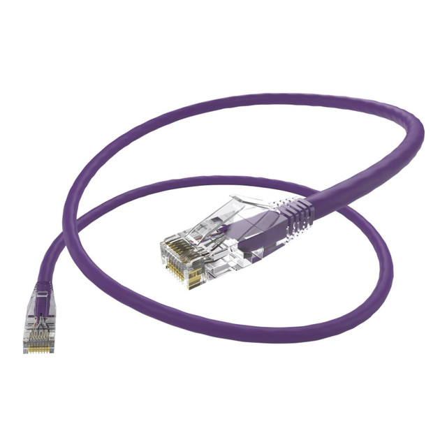 UNIRISE USA, LLC 10170 Unirise UNC Group Clearfit - Patch cable - RJ-45 (M) to RJ-45 (M) - 1 ft - CAT 6 - snagless - purple UNIRISE USA, LLC 10170 Unirise UNC Group Clearfit - Patch cable - RJ-45 (M) to RJ-45 (M) - 1 ft - CAT 6 - snagless - purple