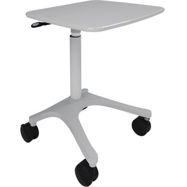 ERGOTRON Anthro ZAH25CG/CG4  Zido 25, Adjustable-Height Cart, Heavy Load - 150 lb Capacity - 4 Casters - 4in Caster Size - Medium Density Fiberboard (MDF), Cast Metal - 25in Width x 25.8in Depth x 40in Height - Steel Frame - Cool Gray