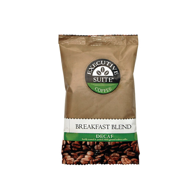 EMPIRE COFFEE CO., INC. Executive Suite 442B  Coffee Single-Serve Coffee Packets, Decaffeinated, Breakfast Blend, Carton Of 42