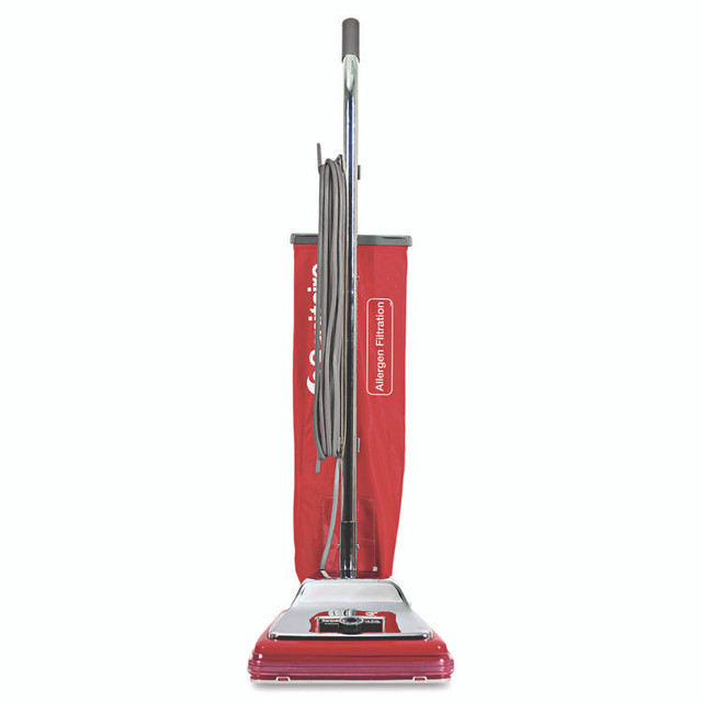 ELECTROLUX FLOOR CARE COMPANY Sanitaire® SC888N TRADITION Upright Vacuum SC888K, 12" Cleaning Path, Chrome/Red
