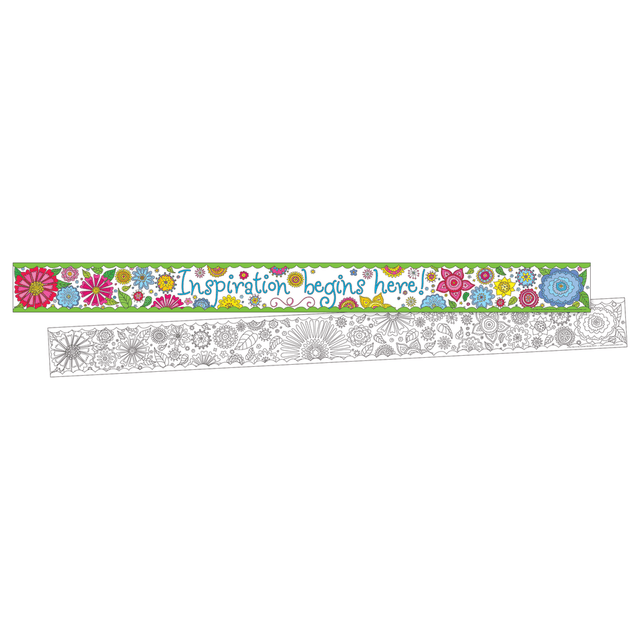 Creating an inviting classroom is an easy way to engage students. This colorful set comes with 3in x 35in pieces that can be used to decorate your bulletin board, whiteboard or door frame.  Surround your bulletin board, window or door frame or desk area with these colorful, decorative strips.  Made of durable cardstock to last the entire academic year.  Double-sided design with coordinating prints.  Includes 3in x 35in strips.  Includes enough strips to offer 70ft of border.  Remote learning from anywhere is easier with the right essentials.