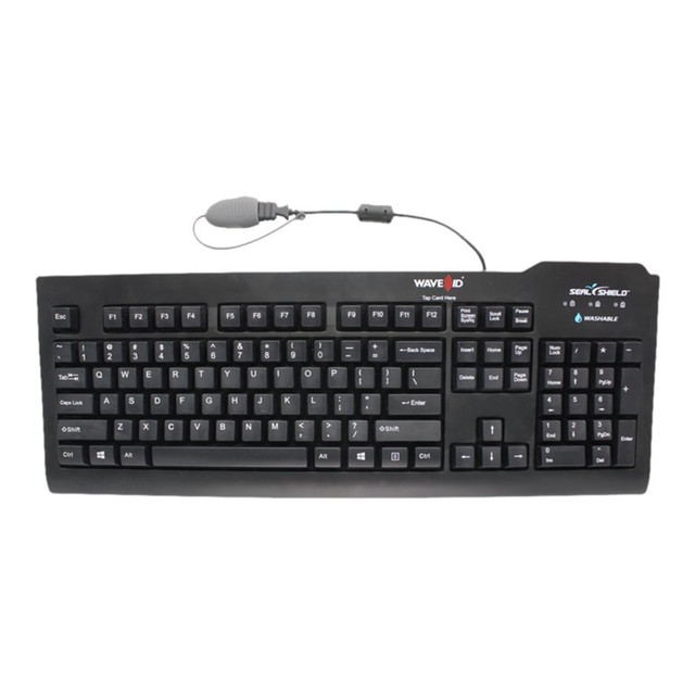 SEAL SHIELD LLC SSKSV207GRC125 Seal Shield Seal Clean Glow - Keyboard - washable - USB - US - black