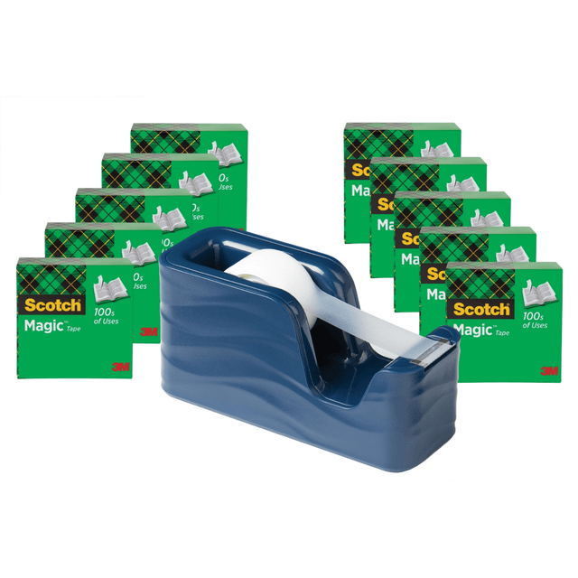 3M CO 810K10C20MI Scotch Magic Tape C18 Dispenser Value Pack - 333.33 yd Length x 0.75in Width - Matte - Dispenser Included - 10 / Pack 3M CO 810K10C20MI Scotch Magic Tape C18 Dispenser Value Pack - 333.33 yd Length x 0.75in Width - Matte - Dispenser Included - 10 / Pack