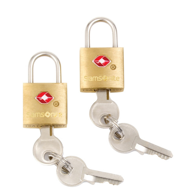 SAMSONITE LLC 91815-1367 Samsonite Luggage Key Locks, Brass, Pack Of 2