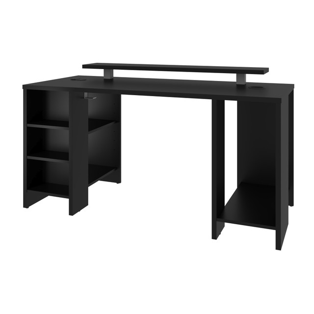 BESTAR INC. 169401-000018 Bestar Electra 60inW Gaming Computer Desk, Black