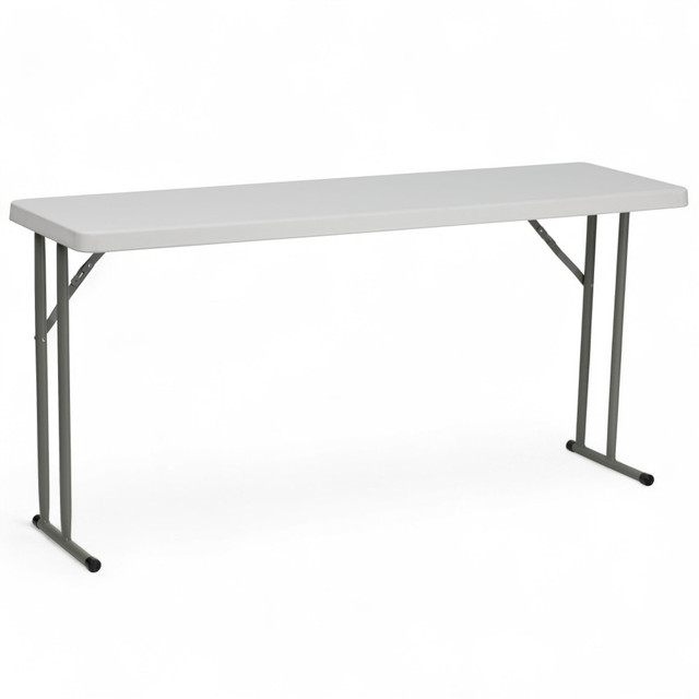 FLASH FURNITURE RB1860 Plastic Folding Training Table, 29inH x 18inW x 60inD, Granite White FLASH FURNITURE RB1860 Plastic Folding Training Table, 29inH x 18inW x 60inD, Granite White