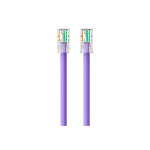 BELKIN, INC. A3L980-03-PUR Belkin - Patch cable - RJ-45 (M) to RJ-45 (M) - 3 ft - CAT 6 - purple