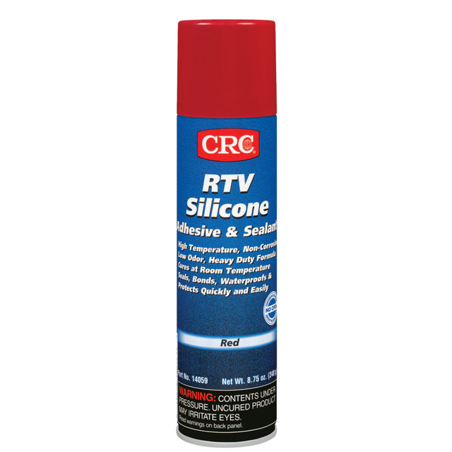 CRC INDUSTRIES, INC. 14059 CRC RTV Silicone Adhesive/Sealants, 8 Oz Tube, Red, Pack Of 12 Tubes