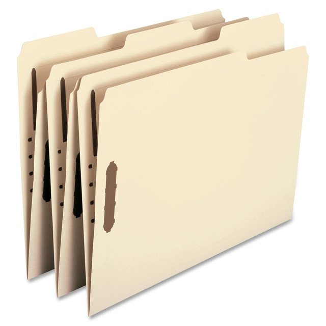 SMEAD MFG CO Smead 14547  2-Ply Manila Folders With Fasteners, Letter Size, 100% Recycled, Manila, Box Of 50