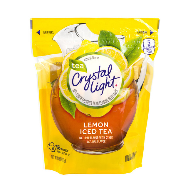 KRAFT HEINZ FOODS COMPANY 28818 Crystal Light Drink Mix Pitcher Packs, Iced Tea, Pack Of 16