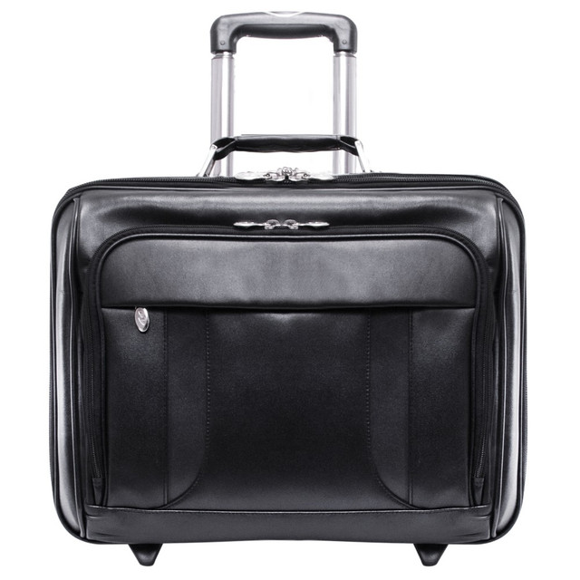 MCKLEIN COMPANY, LLC 83405 McKlein Lasalle Wheeled Overnight Case With Removable Laptop Sleeve, Black