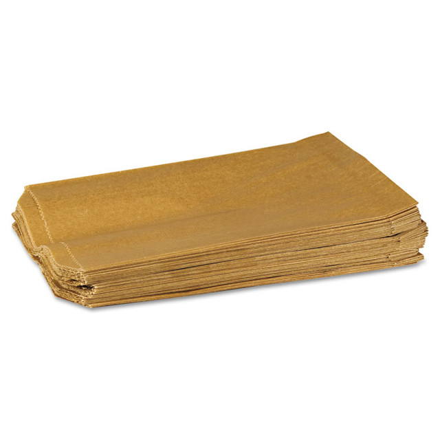 HOSPECO 260 Napkin Receptacle Liners, 7.5" x 3" x 10.5", Brown, 500/Carton