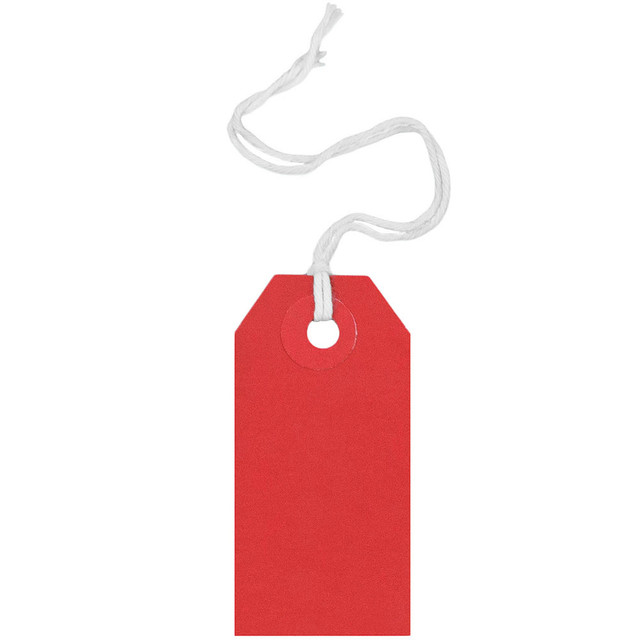 JAM PAPER AND ENVELOPE JAM Paper 91932847A  Tiny Gift Tags, 3-3/8in x 2-3/4in, Red, Pack Of 10 Tags