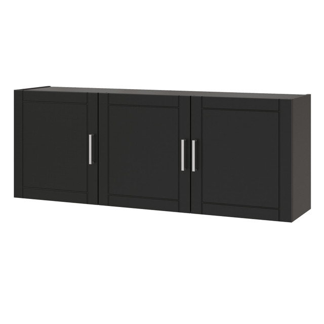 AMERIWOOD INDUSTRIES, INC. Ameriwood Home 7924414COM  Callahan Wall Cabinet, 20-5/16inH x 54inW x 12-1/2inD, Black