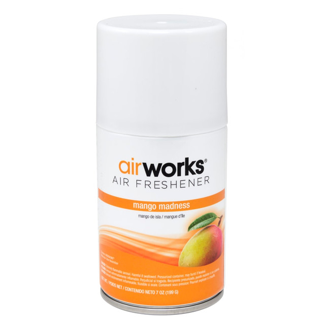 THE TRANZONIC COMPANIES 07917 Hospeco AirWorks Metered Aerosol Air Fresheners, Mango, 7 Fl Oz, Pack Of 12 Fresheners THE TRANZONIC COMPANIES 07917 Hospeco AirWorks Metered Aerosol Air Fresheners, Mango, 7 Fl Oz, Pack Of 12 Fresheners