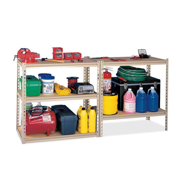 TENNSCO CORP LSS361872 Tennsco Stur-D-Stor Adjustable Steel Shelving, 72inH x 36inW x 18inD, Sand TENNSCO CORP LSS361872 Tennsco Stur-D-Stor Adjustable Steel Shelving, 72inH x 36inW x 18inD, Sand