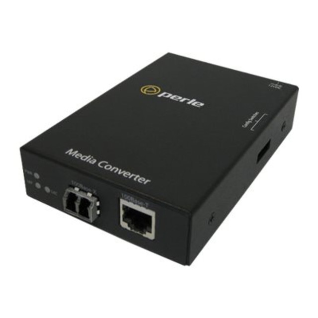 PERLE SYSTEMS Perle 05050224  S-100-M2LC2 - Fiber media converter - 100Mb LAN - 100Base-FX, 100Base-TX - RJ-45 / LC multi-mode - up to 1.2 miles - 1310 nm