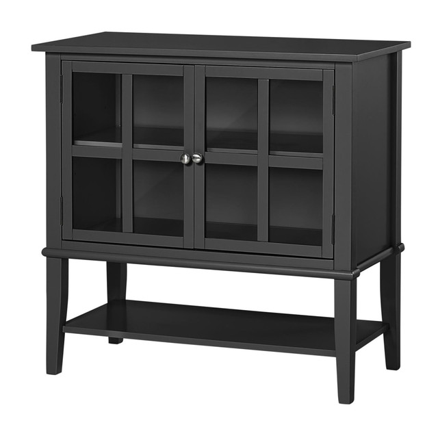 AMERIWOOD INDUSTRIES, INC. 7915872COM Ameriwood Home Franklin 2-Door Storage Cabinet, 2 Shelves, Black