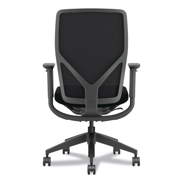 HON COMPANY FXT0STAMC10T Flexion Mesh Back Task Chair, Supports Up to 300lb, 14.81" to 19.7" Seat Height, Black Seat/Back/Base