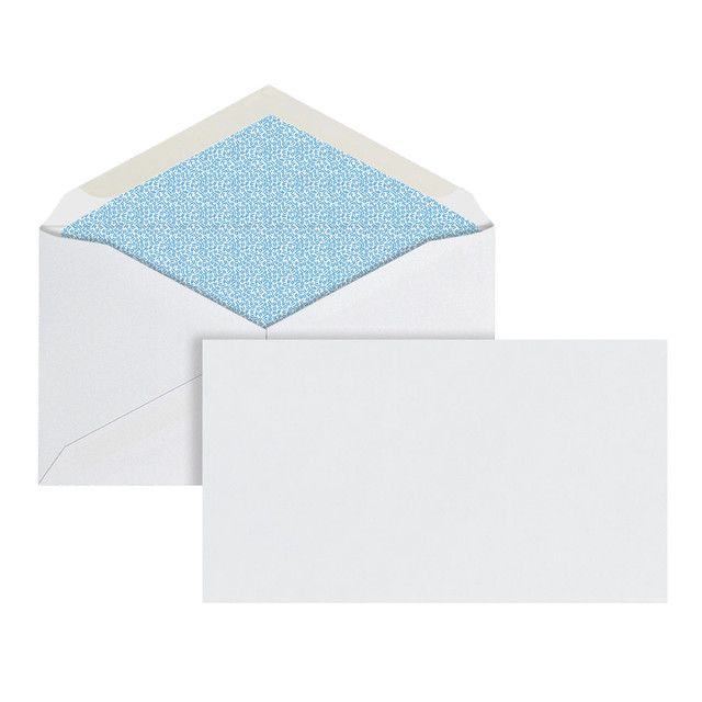 OFFICE DEPOT ODP77108  Brand #6 3/4 Security Envelopes, 3-5/8in x 6-1/2in, Gummed Seal, White, Box Of 500