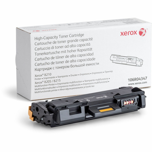 XEROX CORPORATION Xerox 106R04347  200 Black High Yield Toner Cartridge, 106R04347