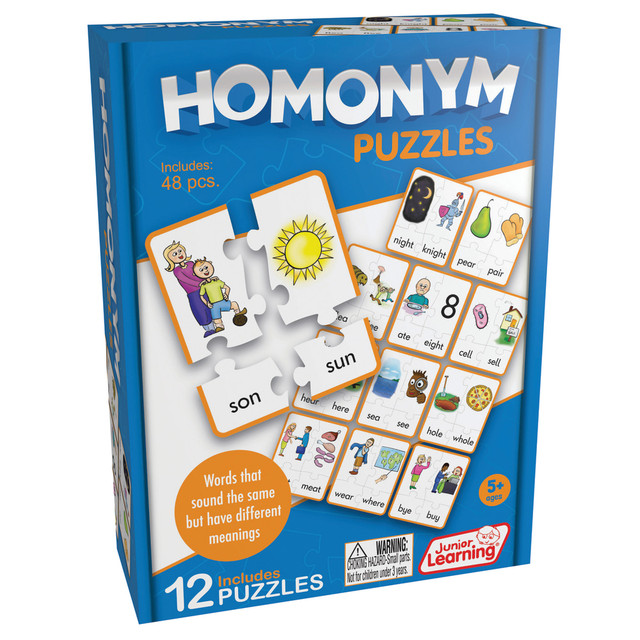 JUNIOR LEARNING, INC. Junior Learning JRL243  Homonym Puzzles