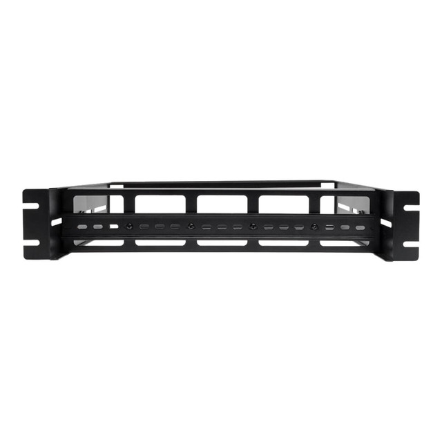 TRIPP LITE SRDINRAIL2U  Adjustable Rack-Mount DIN Rail Kit - Top Hat, Mini Top Hat and G-Style Rails - DIN rail mounting kit - rack mountable - black - 2U - 19in