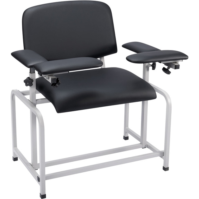 ADIR CORP. ADI997-01-BLK-HD Alpine AdirMed Bariatric Padded Blood Drawing Chair, Black ADIR CORP. ADI997-01-BLK-HD Alpine AdirMed Bariatric Padded Blood Drawing Chair, Black
