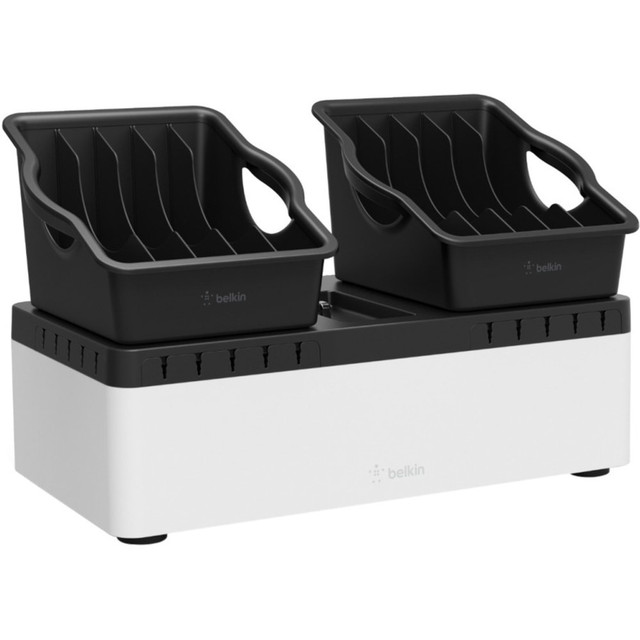 BELKIN, INC. B2B160 Belkin Store and Charge Go with Portable Trays (USB Compatible) - Wired - Computer, Tablet, Notebook, Smartphone, iPad - 10 Slot - Charging Capability - USB - 10 x USB - Wall Mount, Desktop BELKIN, INC. B2B160 Belkin Store and Charge Go with Portable Trays (USB Compatible) - Wired - Computer, Tablet, Notebook, Smartphone, iPad - 10 Slot - Charging Capability - USB - 10 x USB - Wall Mount, Desktop