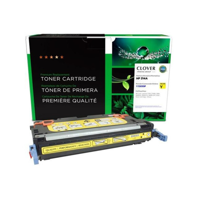 CLOVER TECHNOLOGIES GROUP, LLC West Point 115099P  Remanufactured Yellow Toner Cartridge Replacement For HP 314A, Q7562A