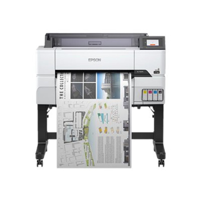 EPSON AMERICA INC. SCT3475SR Epson SureColor T3475 - 24in large-format printer - color - ink-jet -  - 2400 x 1200 dpi - up to 0.4 min/page (mono) / up to 0.4 min/page (color) - Gigabit LAN, Wi-Fi(n), direct print USB, USB 3.0 - cutter
