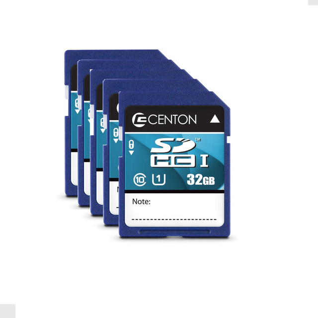 CENTON ELECTRONICS, INC. S1-SDHU1-32G-5-B Centon Secure Digital Memory Cards, 32GB, Pack Of 5 Memory Cards, S1-SDHU1-32G-5-B CENTON ELECTRONICS, INC. S1-SDHU1-32G-5-B Centon Secure Digital Memory Cards, 32GB, Pack Of 5 Memory Cards, S1-SDHU1-32G-5-B