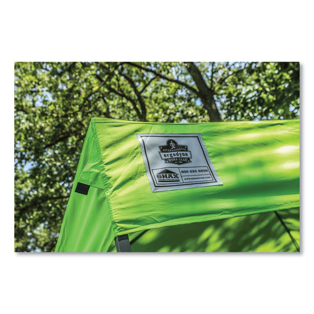 TENACIOUS HOLDINGS, INC. ergodyne® 12911 Shax 6010C Replacement Pop-Up Tent Canopy for 6010, 10 ft x 10 ft, Polyester, Lime