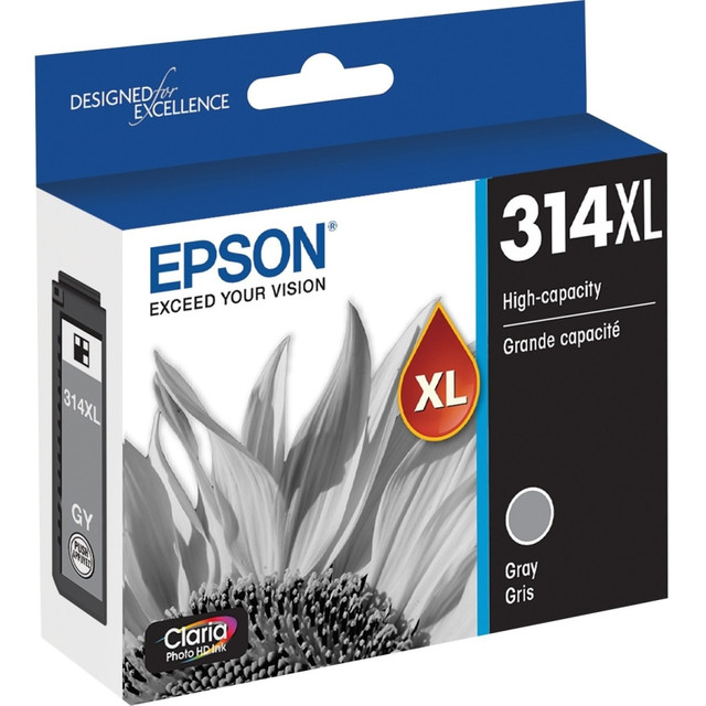 EPSON AMERICA INC. T314XL720-S Epson Claria Photo HD T314XL Original Inkjet Ink Cartridge - Gray - 1 Pack - Inkjet - 1 Pack EPSON AMERICA INC. T314XL720-S Epson Claria Photo HD T314XL Original Inkjet Ink Cartridge - Gray - 1 Pack - Inkjet - 1 Pack