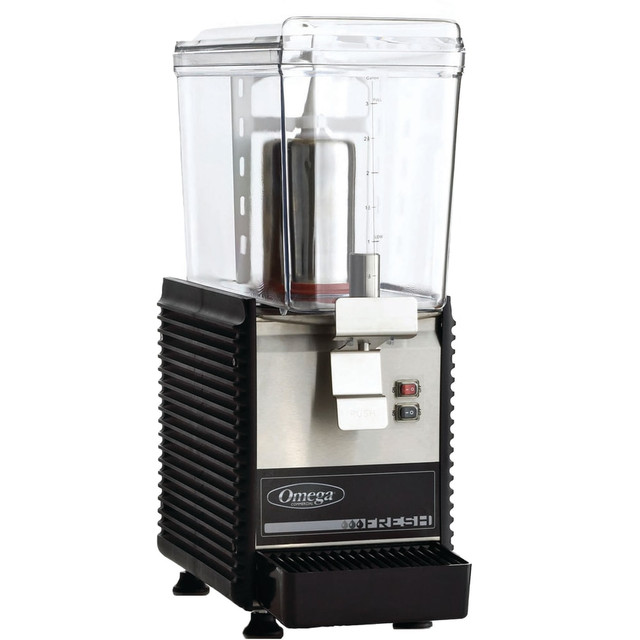 OMEGA PRODUCTS, INC. OSD10 Omega Single 3-Gallon Bowl Drink Dispenser, Silver OMEGA PRODUCTS, INC. OSD10 Omega Single 3-Gallon Bowl Drink Dispenser, Silver