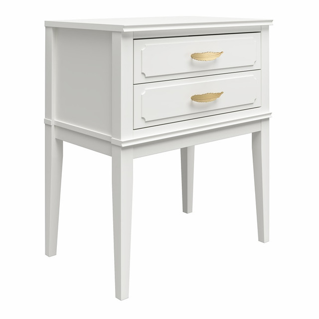 AMERIWOOD INDUSTRIES, INC. Ameriwood 1035013COM  Stella Accent Table, 28inH x 23-5/8inW x 15-5/8inD, White