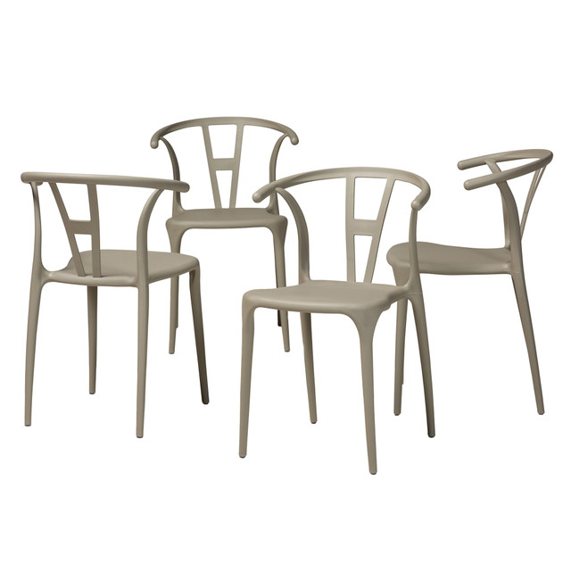 WHOLESALE INTERIORS, INC. Baxton Studio 2721-12038  Warner Dining Chairs, Beige, Set Of 4 Chairs