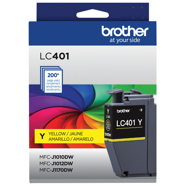 BROTHER INTL CORP LC401YS Brother LC401 Yellow Ink Cartridge, LC401Y BROTHER INTL CORP LC401YS Brother LC401 Yellow Ink Cartridge, LC401Y