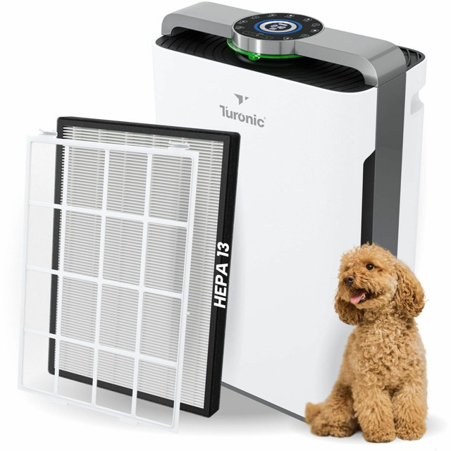 TREBLAB PH950 Turonic PH950 - Air Purifier And Humidifier Combo, Large Room Air Cleaner For Home - Up to 4200 Sq Ft, 8-Stage Purification w/True Hepa 13 Filter, UV Light & Ionizer, Smart Auto Mode, Wi-Fi control