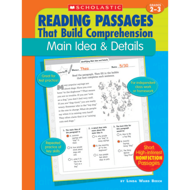 SCHOLASTIC INC Scholastic 9780439554251  Comprehension - Main Idea - Grades 2-3