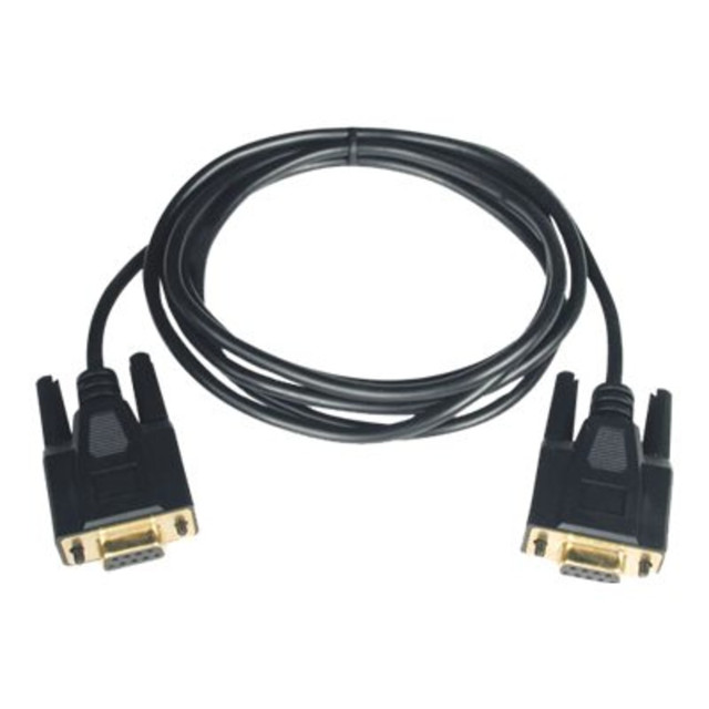 TRIPP LITE P450-010  10ft Null Modem Serial RS232 Cable Adapter DB9 F/F 10ft - Null modem cable - DB-9 (F) to DB-9 (F) - 10 ft - molded