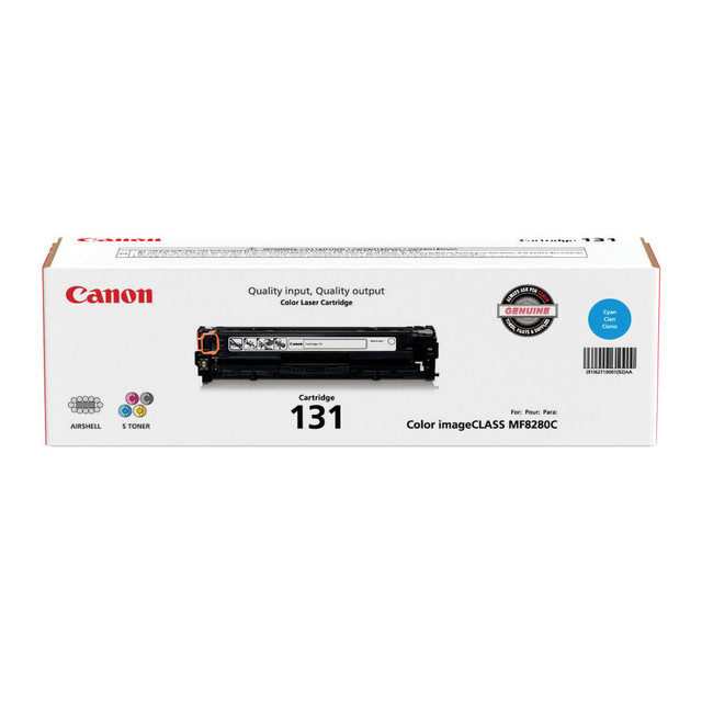 CANON USA, INC. Canon 6270B004AA  131 Cyan, Magenta, Yellow Toner Cartridges, Pack Of 3, 131 combo