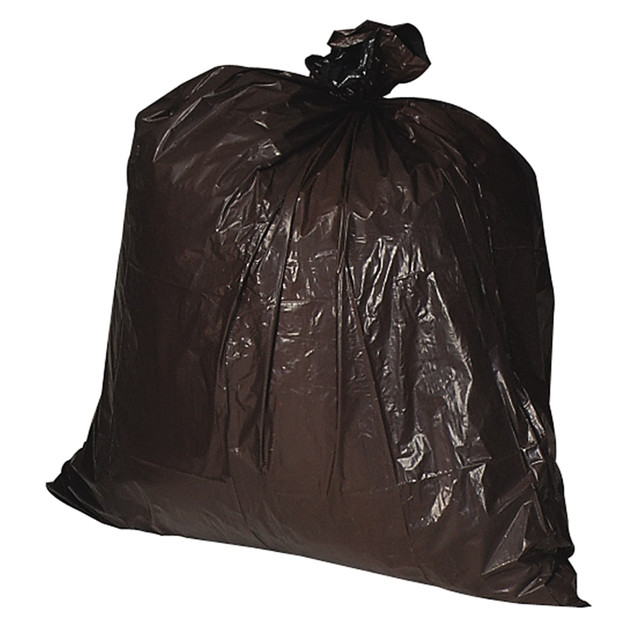GENUINE JOE 01532 Heavy-Duty Trash Bags, 30 Gallons, Brown, Box Of 100 GENUINE JOE 01532 Heavy-Duty Trash Bags, 30 Gallons, Brown, Box Of 100