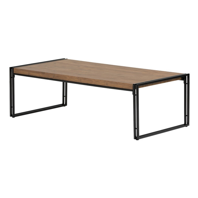 SOUTH SHORE IND LTD 11520 South Shore Gimetri Coffee Table, 15inH x 47-1/4inW x 23-3/4inD, Rustic Bamboo