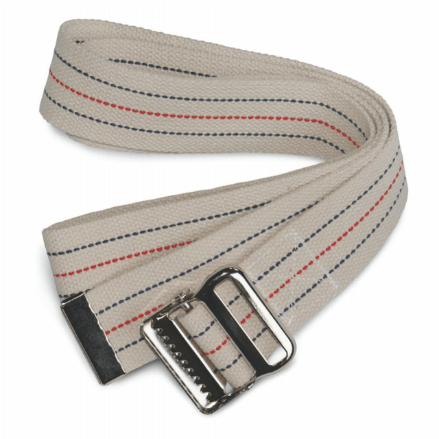 MEDLINE INDUSTRIES, INC. MDT828203 Medline Washable Cotton Gait Belt, Up To 60in, Assorted Colors (No Color Choice), Pack Of 6