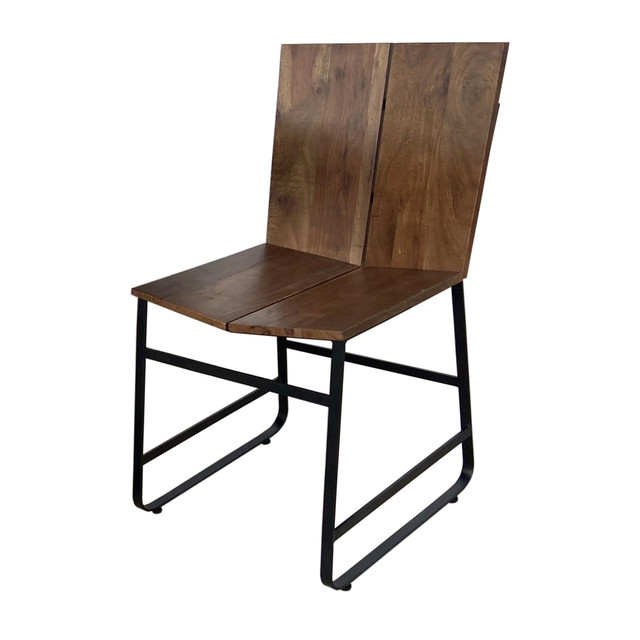 COAST TO COAST IMPORTS, LLC. Coast to Coast 73386  Santiago Dining Chairs, Frisco Natural Brown/Black, Set Of 2 Chairs