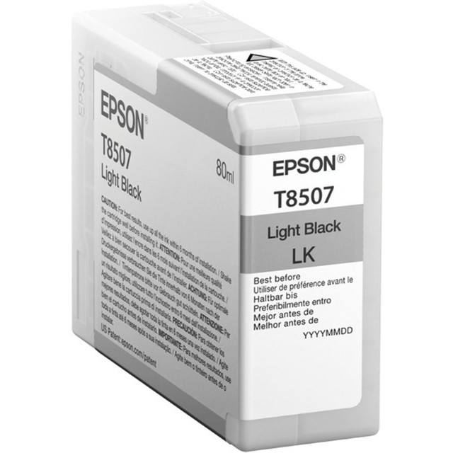 EPSON AMERICA INC. T850700 Epson UltraChrome HD T850 Original Inkjet Ink Cartridge - Light Black Pack - Inkjet EPSON AMERICA INC. T850700 Epson UltraChrome HD T850 Original Inkjet Ink Cartridge - Light Black Pack - Inkjet