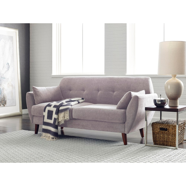 MILLWORK HOLDING CO INC FF16025 Serta Artesia Collection Loveseat, Ivory/Chestnut