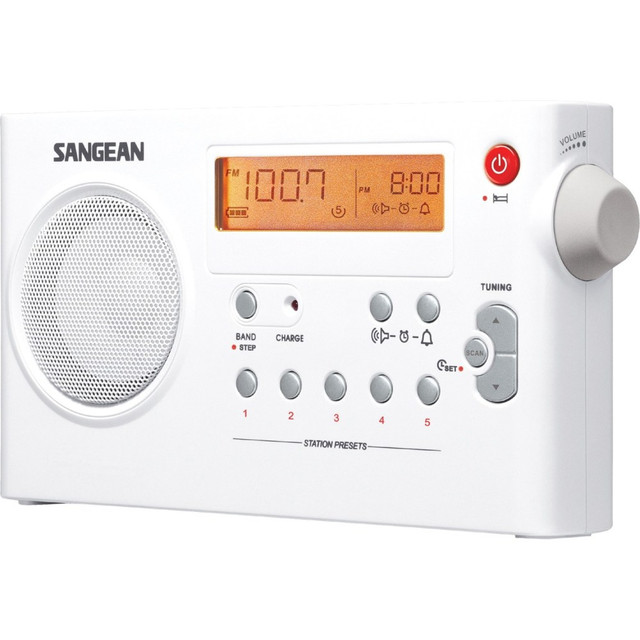 SANGEAN AMERICA, INC. PR-D7 Sangean PR-D7 Digital Rechargeable AM/FM Radio - 5 x AM, 5 x FM Presets